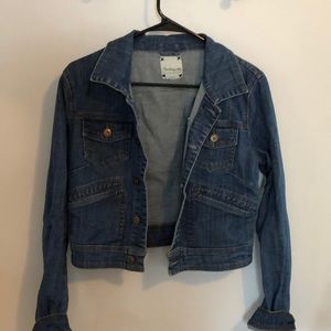 Cropped jean jacket
